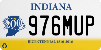 IN license plate 976MUP