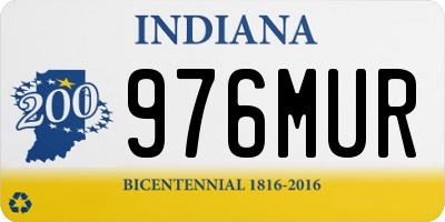 IN license plate 976MUR