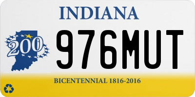 IN license plate 976MUT