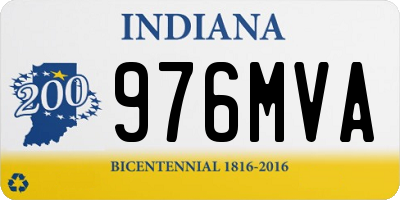IN license plate 976MVA