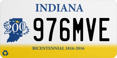 IN license plate 976MVE