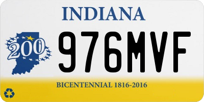 IN license plate 976MVF