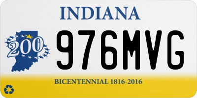 IN license plate 976MVG