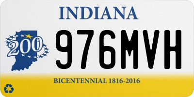 IN license plate 976MVH