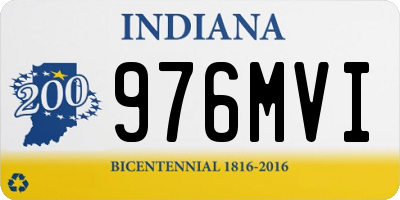 IN license plate 976MVI