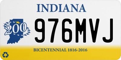 IN license plate 976MVJ