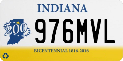 IN license plate 976MVL