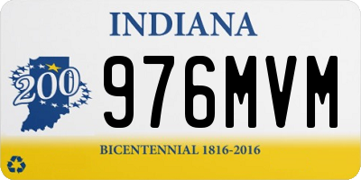 IN license plate 976MVM