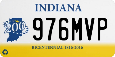 IN license plate 976MVP