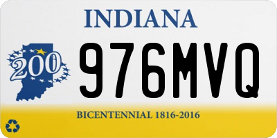 IN license plate 976MVQ