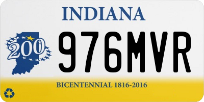 IN license plate 976MVR