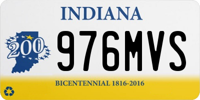 IN license plate 976MVS