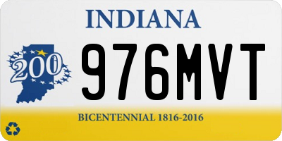 IN license plate 976MVT