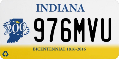 IN license plate 976MVU