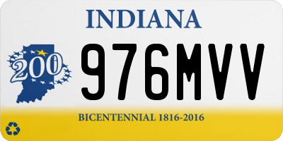 IN license plate 976MVV