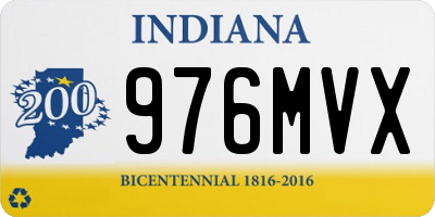 IN license plate 976MVX