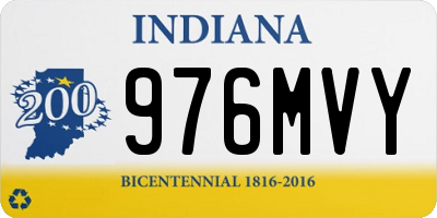 IN license plate 976MVY
