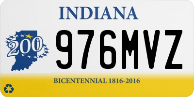 IN license plate 976MVZ
