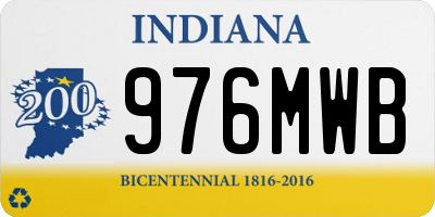 IN license plate 976MWB