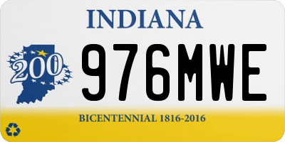 IN license plate 976MWE