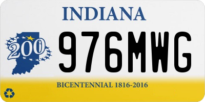 IN license plate 976MWG