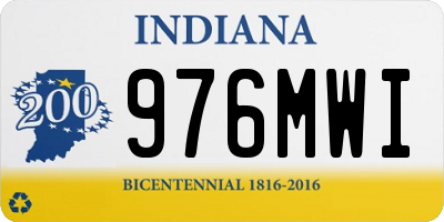 IN license plate 976MWI