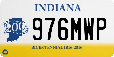 IN license plate 976MWP
