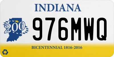 IN license plate 976MWQ