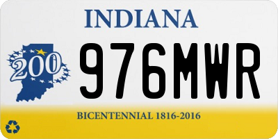 IN license plate 976MWR