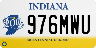 IN license plate 976MWU