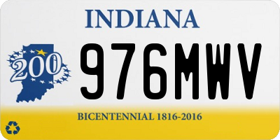 IN license plate 976MWV