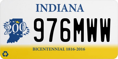 IN license plate 976MWW