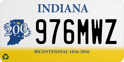 IN license plate 976MWZ