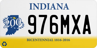 IN license plate 976MXA