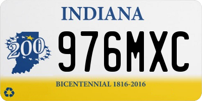 IN license plate 976MXC