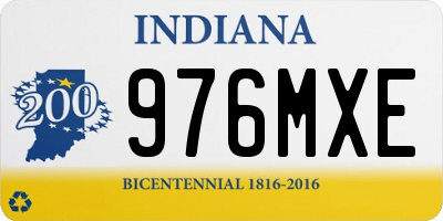 IN license plate 976MXE