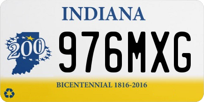 IN license plate 976MXG