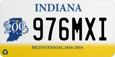 IN license plate 976MXI