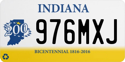 IN license plate 976MXJ