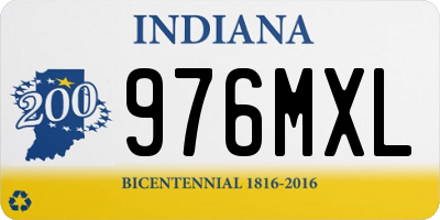 IN license plate 976MXL