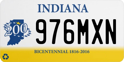 IN license plate 976MXN