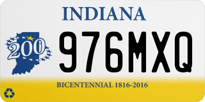 IN license plate 976MXQ