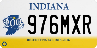 IN license plate 976MXR