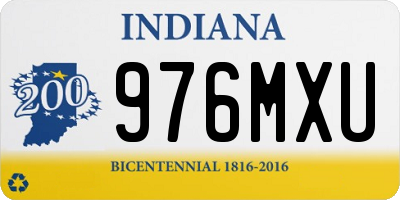 IN license plate 976MXU