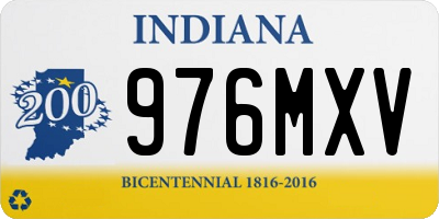 IN license plate 976MXV