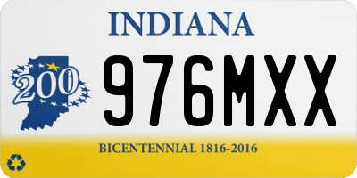 IN license plate 976MXX