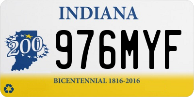 IN license plate 976MYF