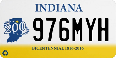 IN license plate 976MYH