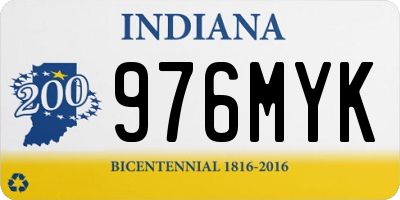 IN license plate 976MYK