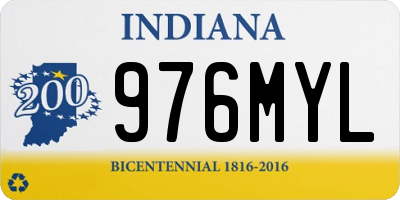 IN license plate 976MYL